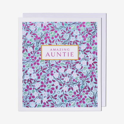 Charming floral birthday card for auntie, perfect for greeting cards near me