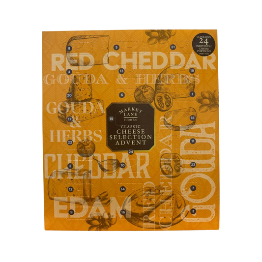 Cheese Advent Calendar 2025 with 24 individually wrapped pieces