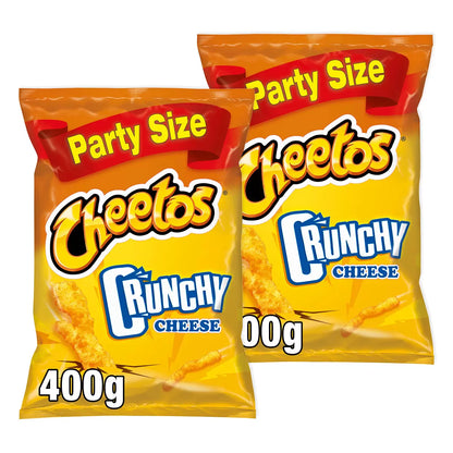 Crunchy corn snacks coated in bold cheese flavour seasoning