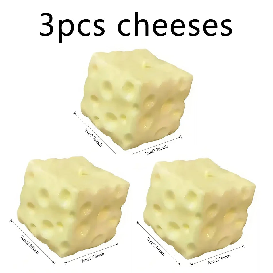 Squeezable cheese stress relief ball
