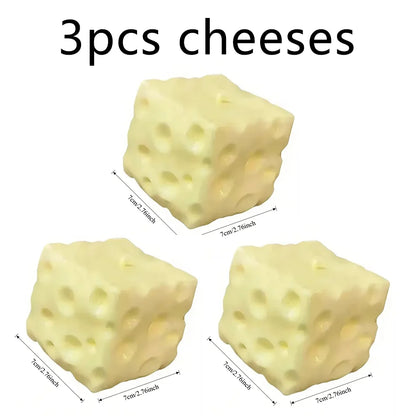 Squeezable cheese stress relief ball