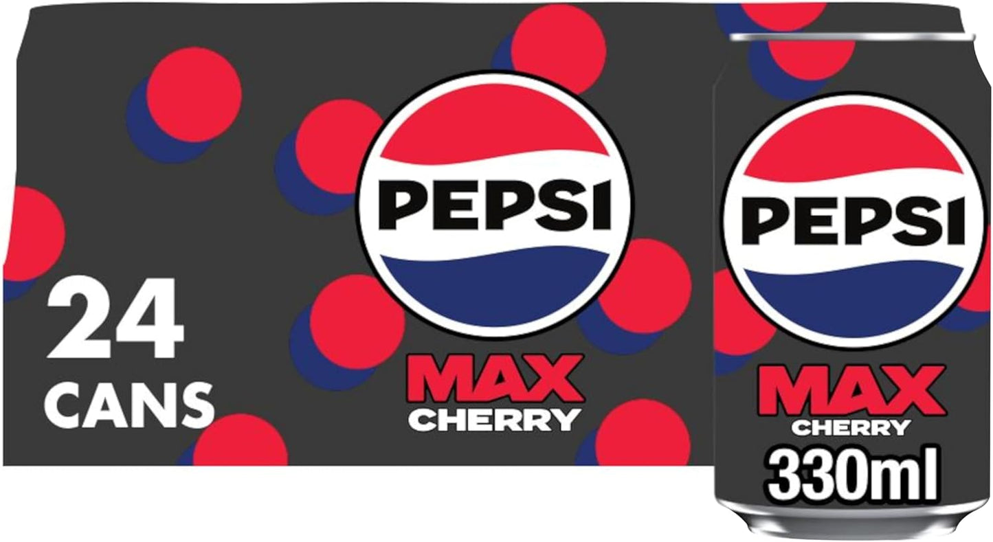  Pepsi Max Cherry soft drink offering a sugar-free twist on classic cola with cherry taste
