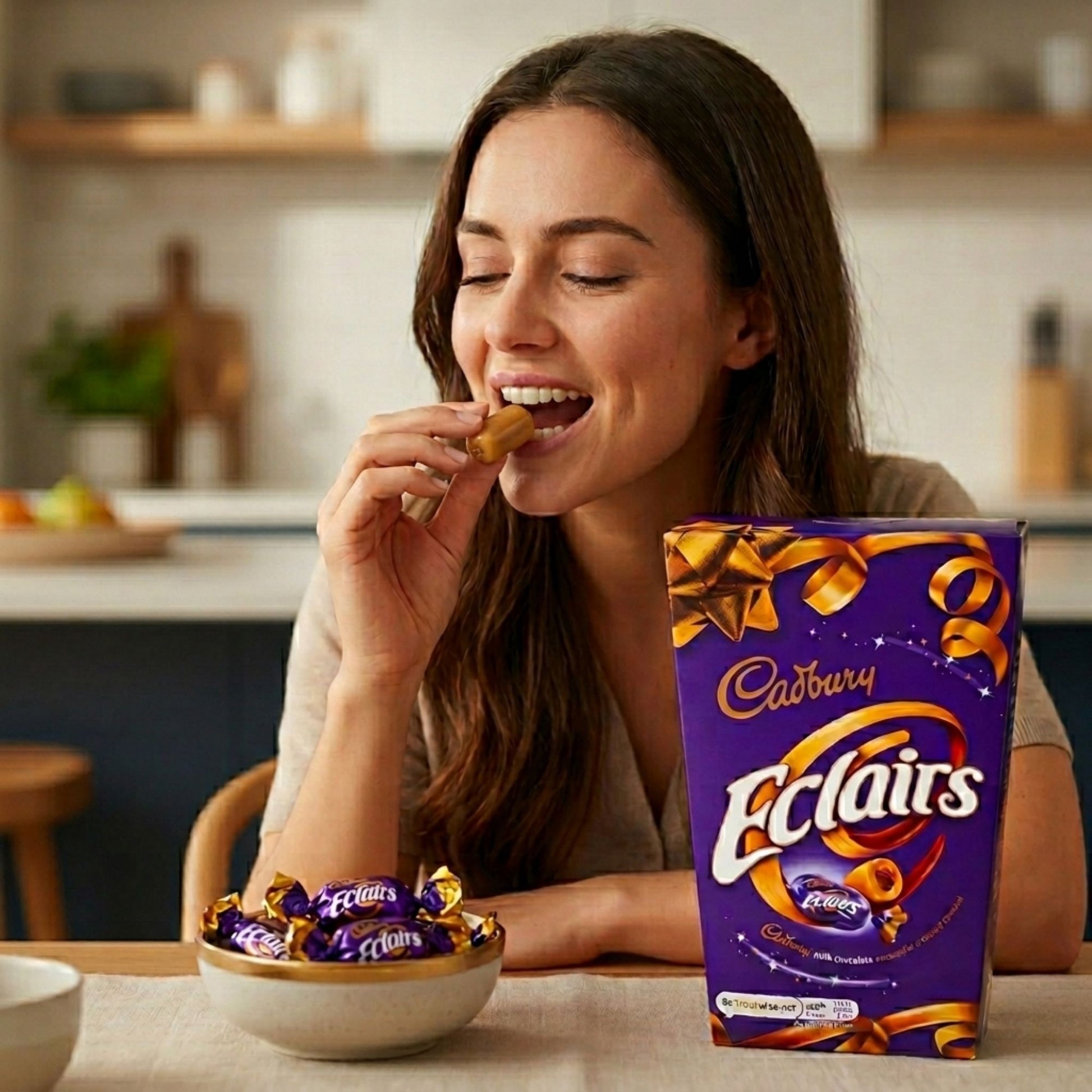 Vegetarian friendly Cadbury Eclairs sweets