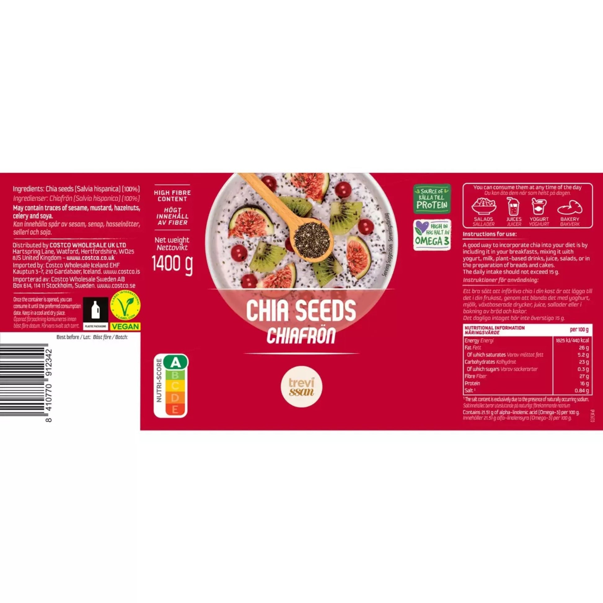 Trevissan chia seeds pantry ingredient