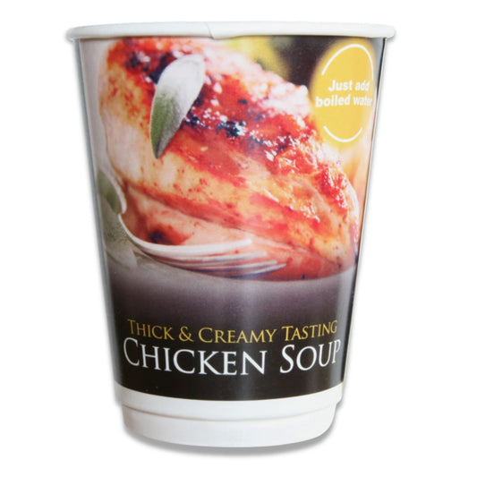 Chicken Soup foil-sealed drinks 12oz available in 10 or 150 cups