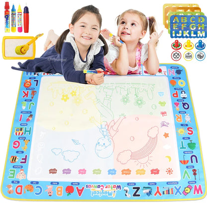 Water drawing mat design C 100x80cm Montessori educational toy