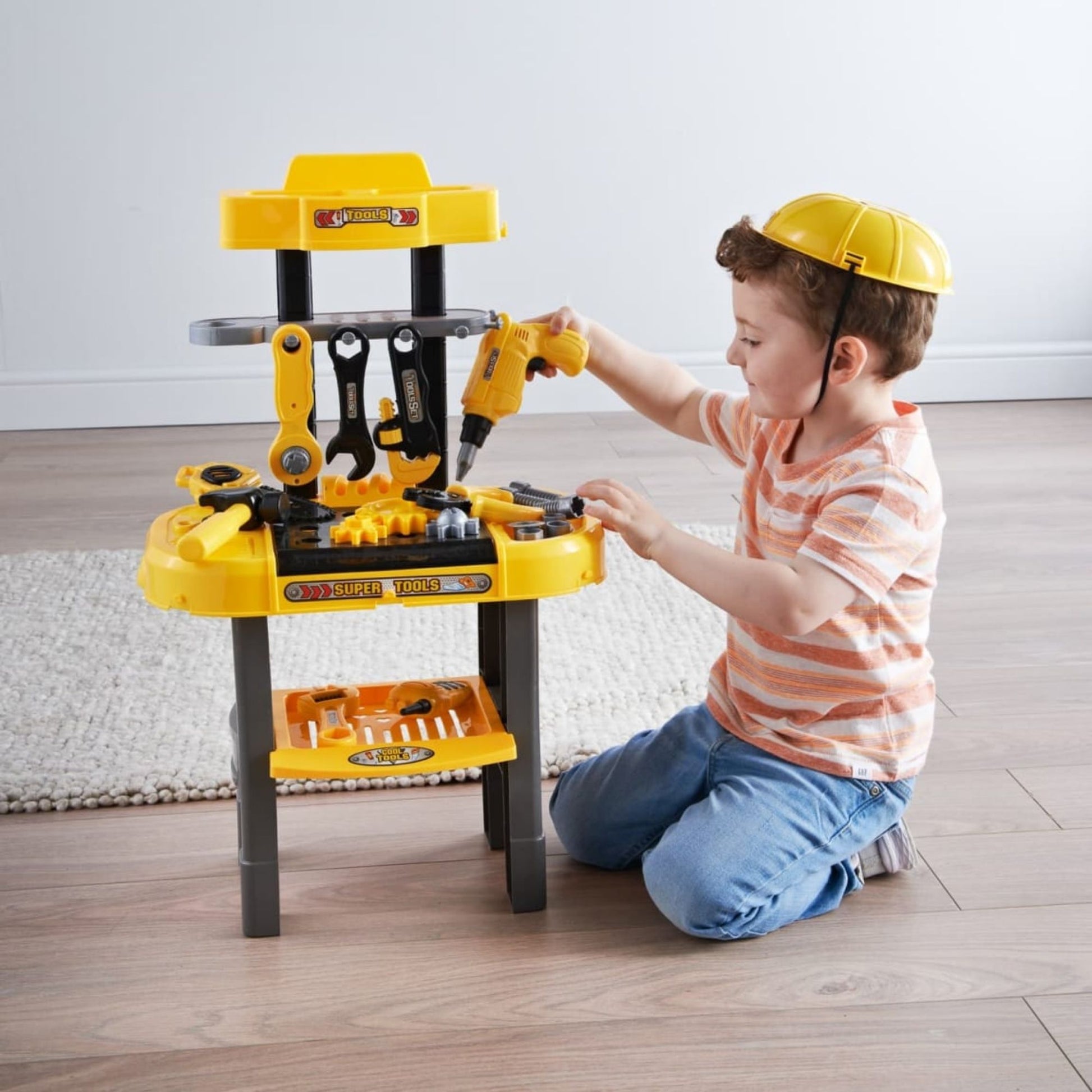 Children's tool bench for creative play