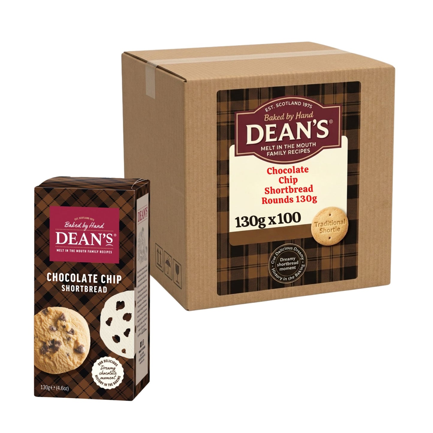 Tea and coffee shortbread snack biscuit selection