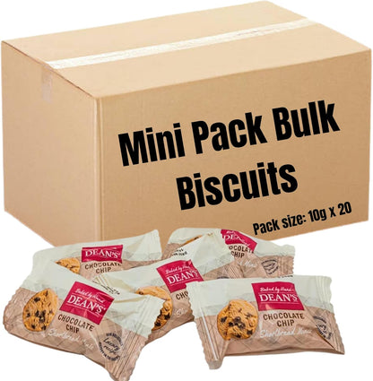 Deans chocolate chip shortbread minis individually wrapped