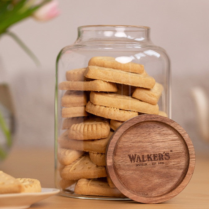 Branded Walker’s shortbread jar for fresh storage