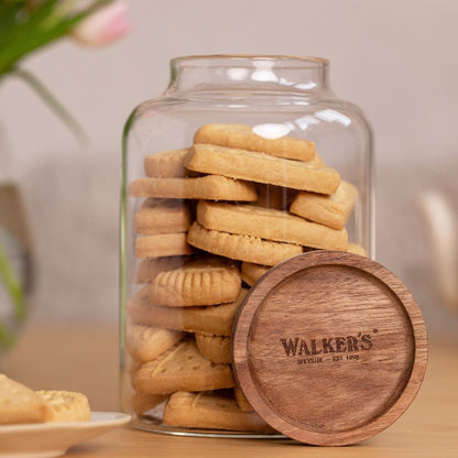 Branded Walker’s shortbread jar for fresh storage