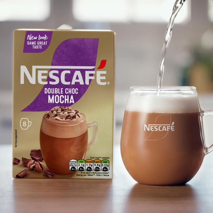 Creamy frothy mocha drink