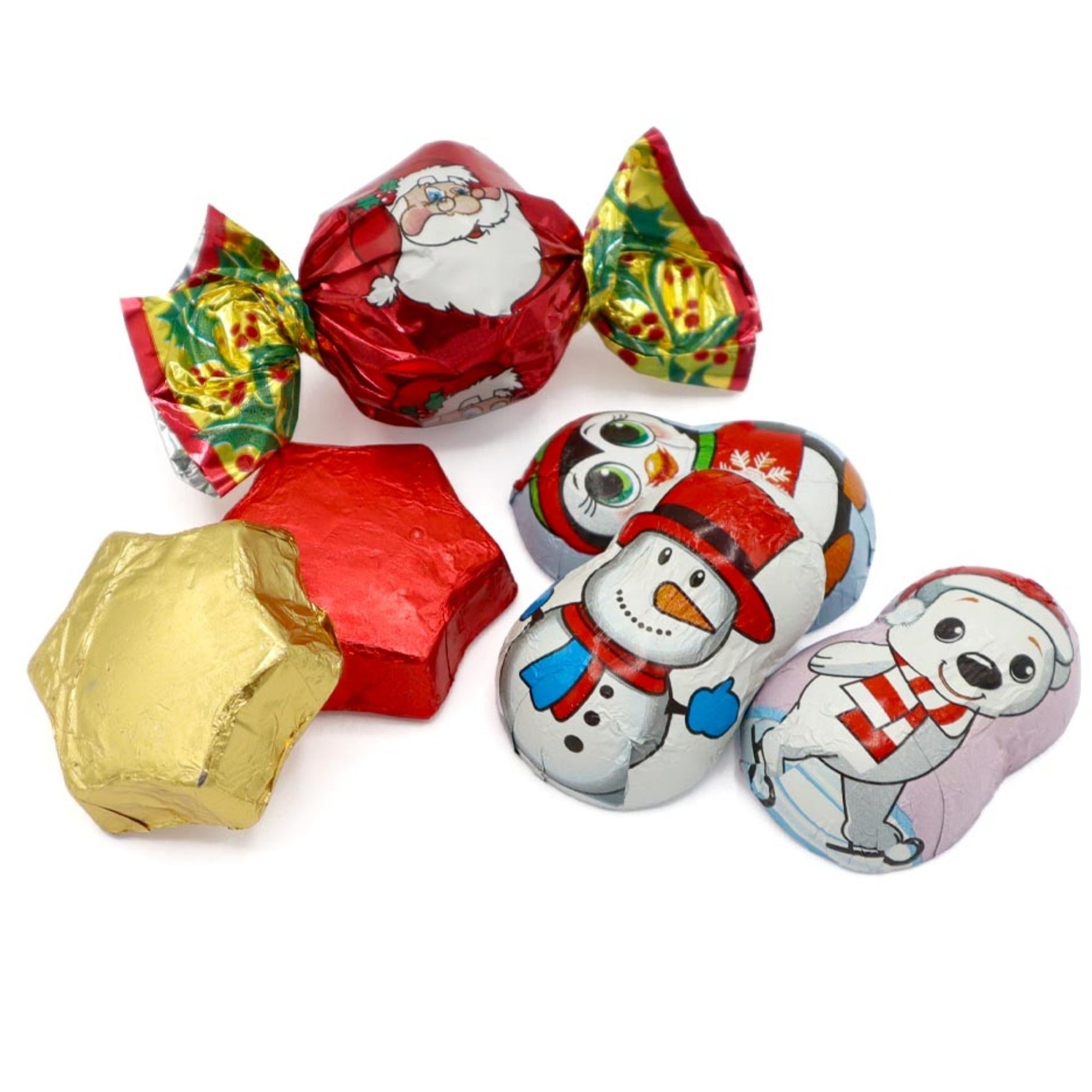 Festive stars and characters milk chocolate assortment