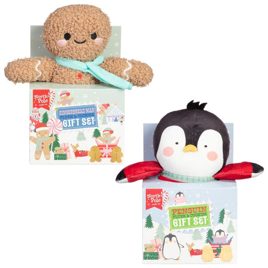 Christmas Plush & Cookies Gift Set for kids and families