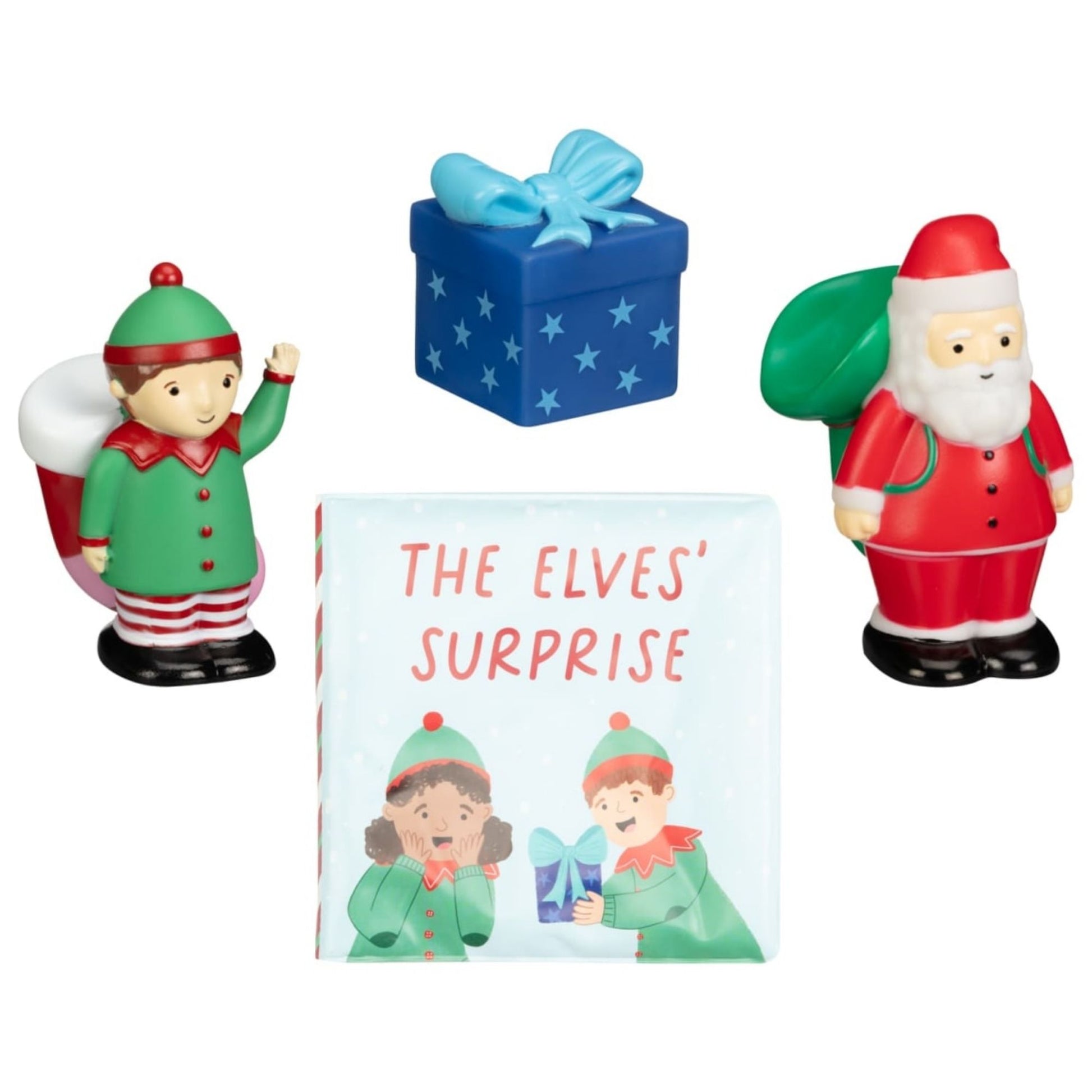 Christmas Story Book and Bath Toys Gift Set