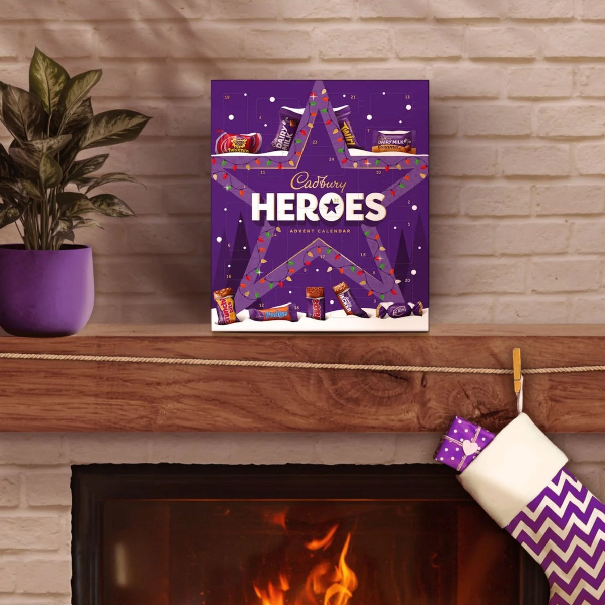 Assorted Cadbury Heroes Advent Calendar treats