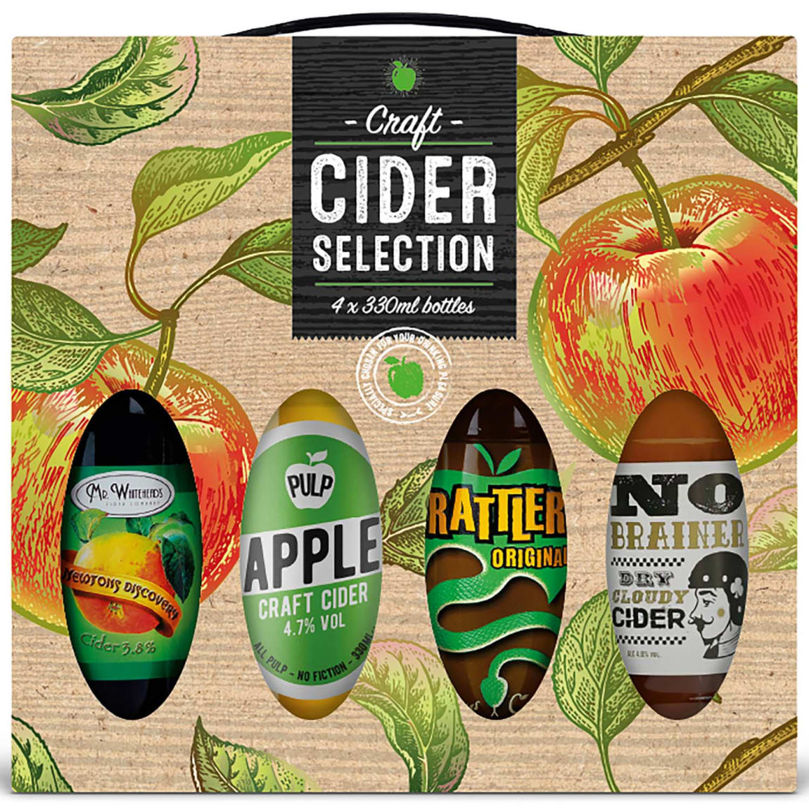 Cider Selection Gift Set with 4 premium craft ciders