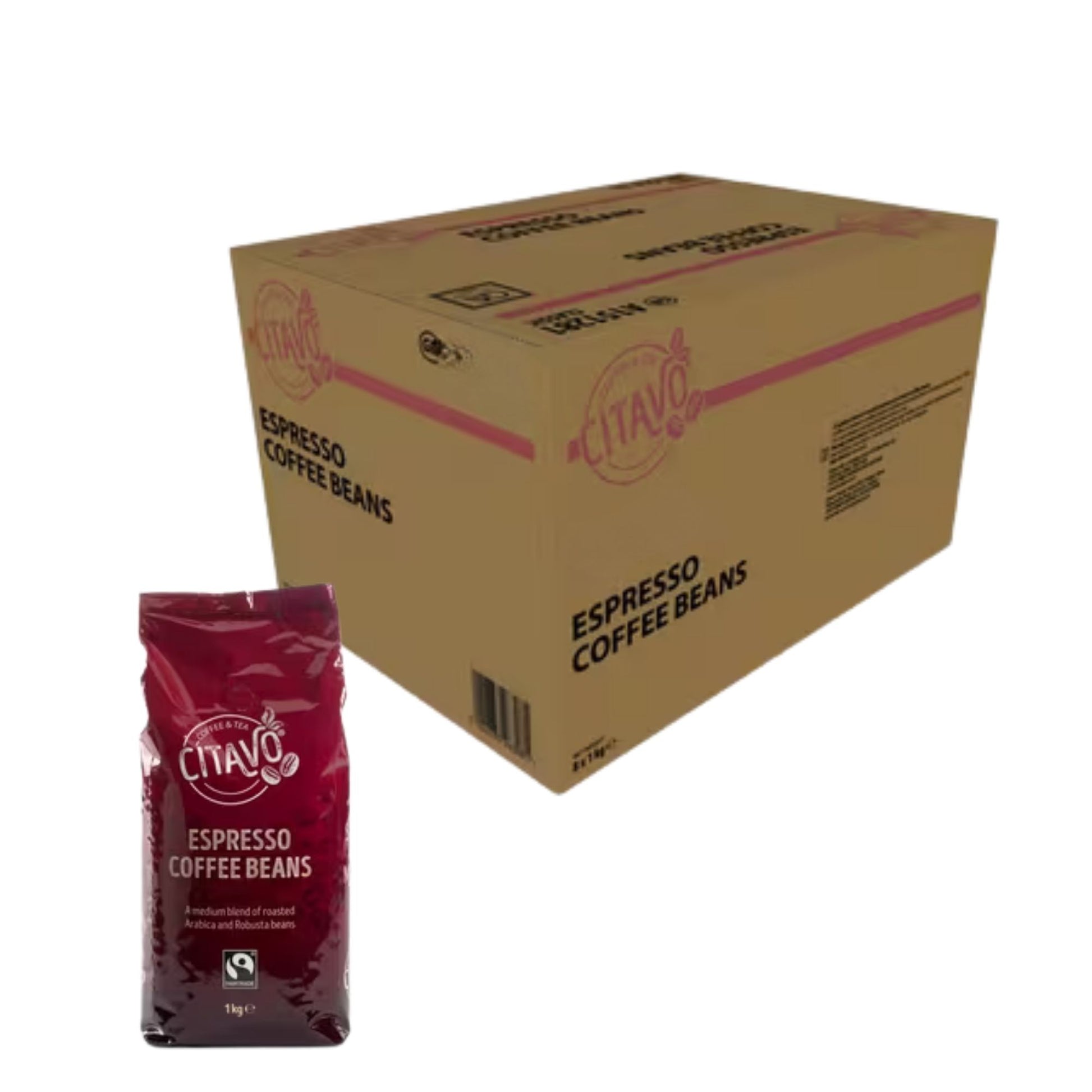 Citavo classic espresso coffee beans 8 x 1kg pack