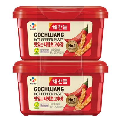 CJ Foods gochujang hot pepper paste 2 x 1kg pack