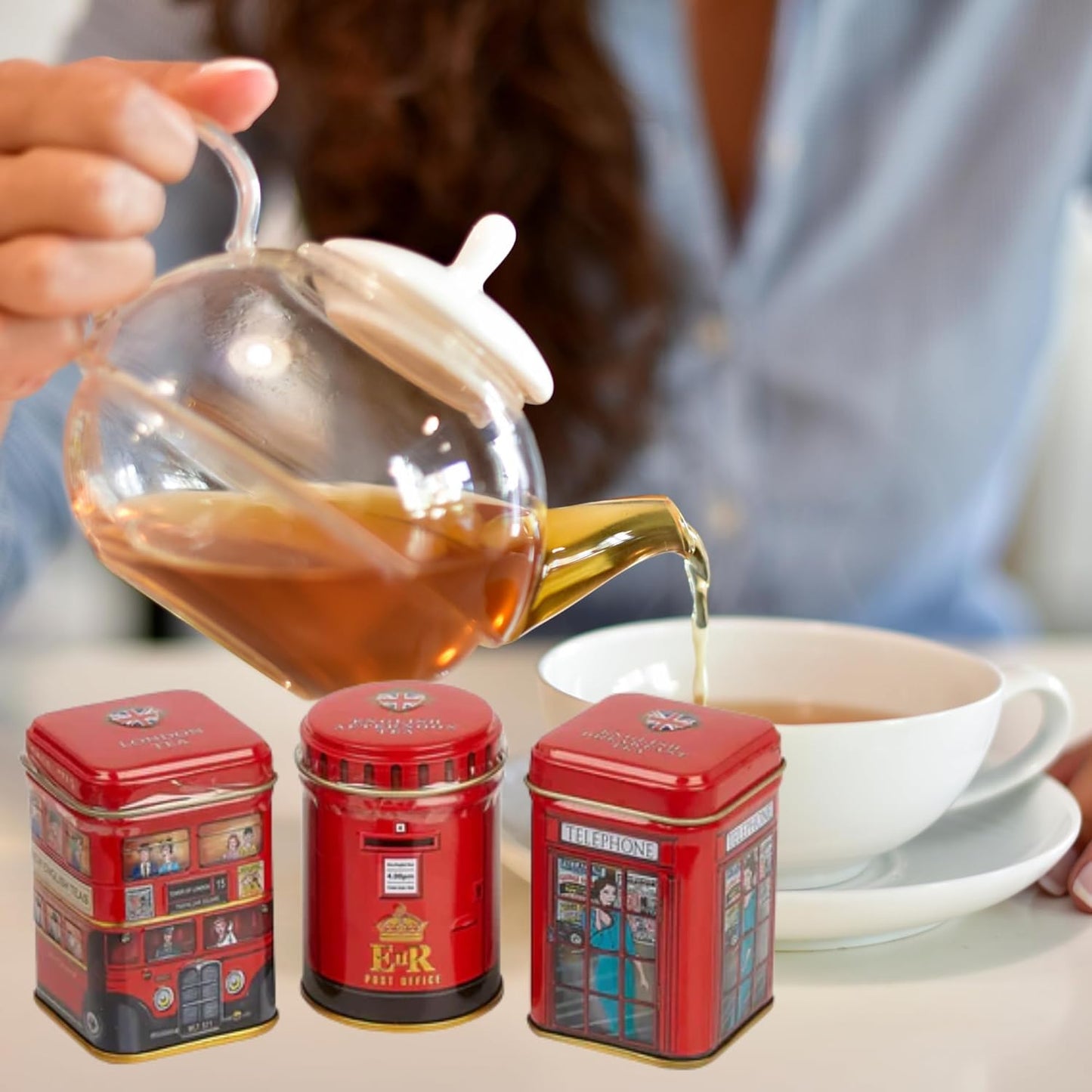 Elegant Victorian-style tea gift set perfect for British tea lovers