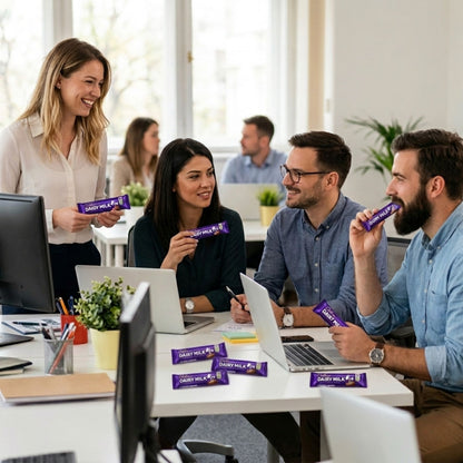 Individually wrapped Cadbury bars for snacking on the go