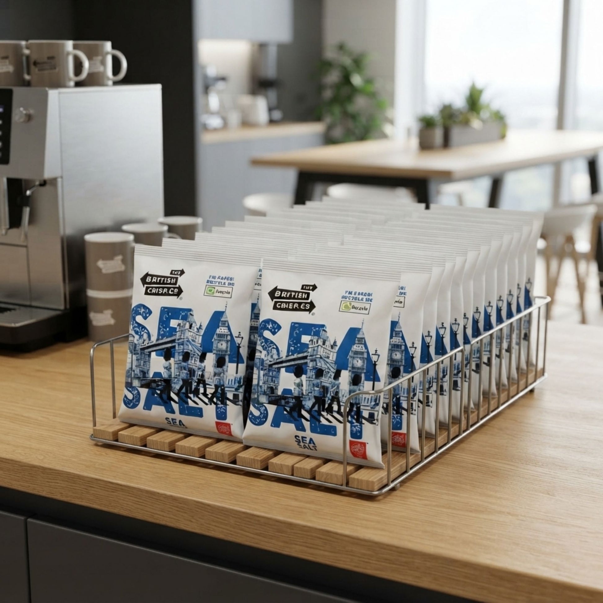 40g sea salt potato crisp packs