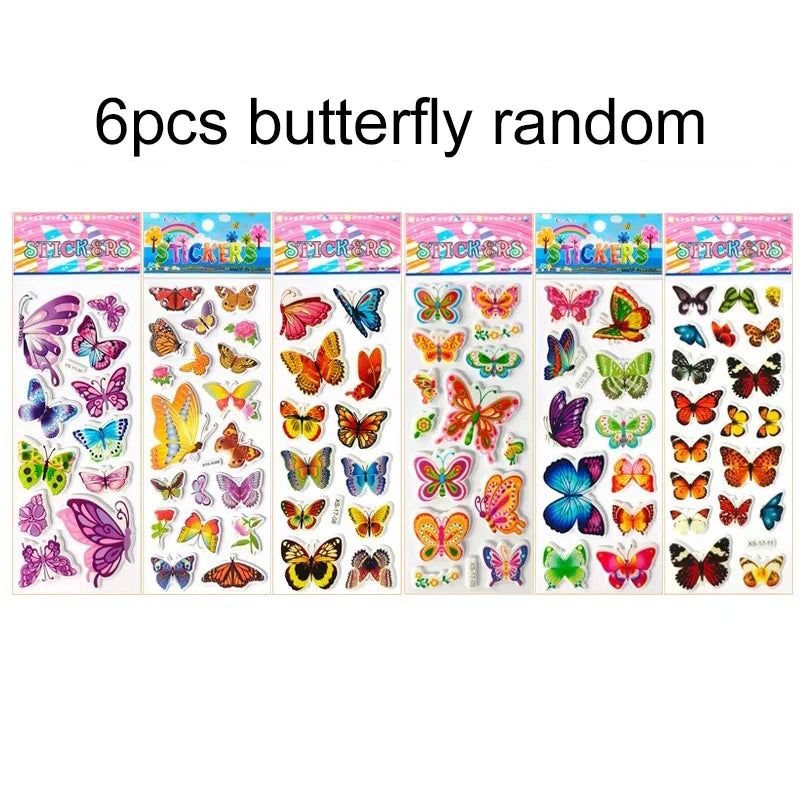 Butterfly flower stickers for teaching and learning support