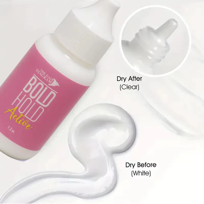 Mild wig glue quick dry clear finish lace front application