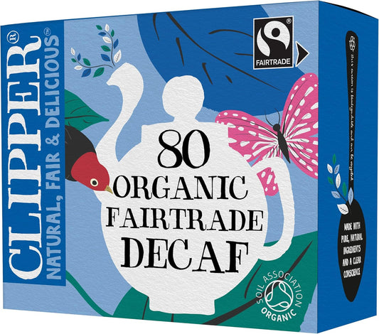 clipper organic decaf black tea bags 80 pack