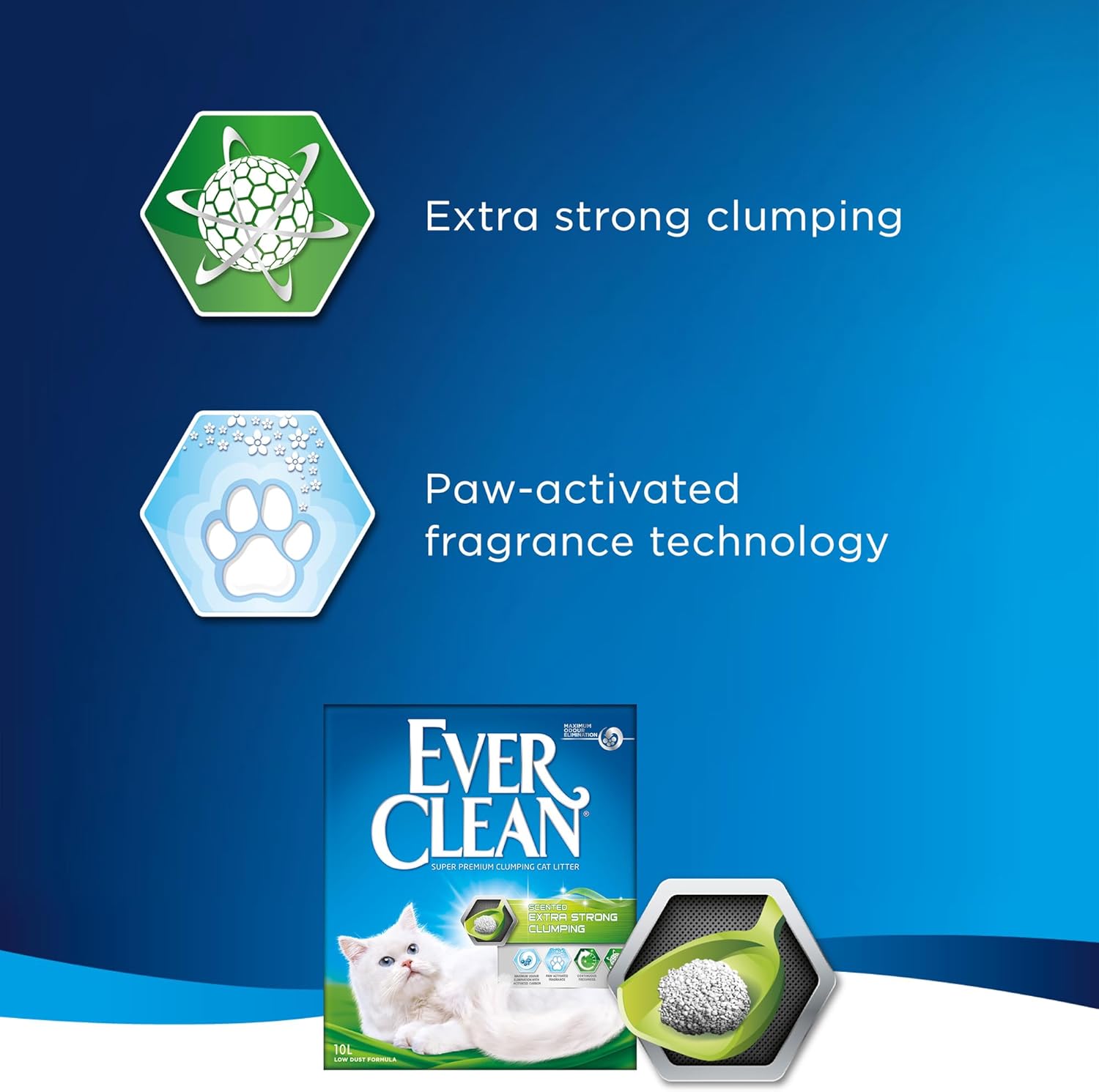 scented cat litter with odour control ever clean