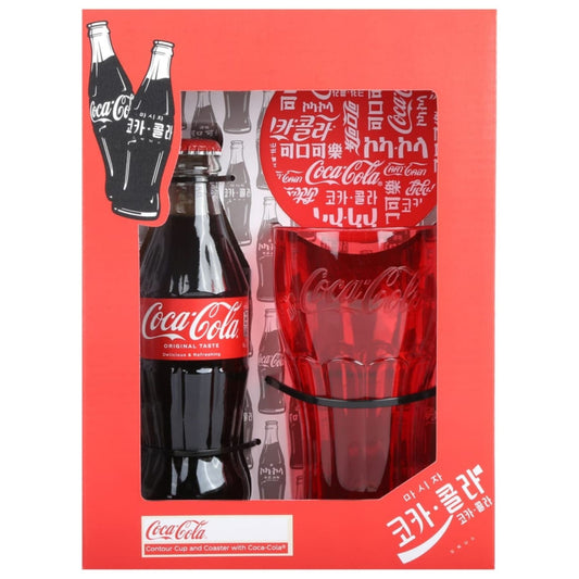Coca-Cola Contour Cup and Coaster Gift Set