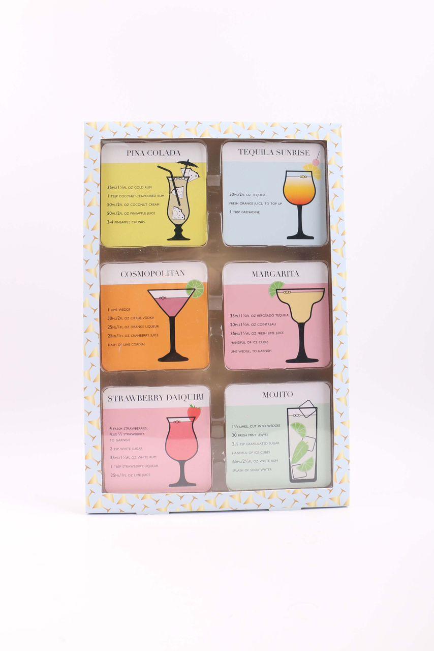  Durable cocktail coasters protecting table surfaces from drink stains