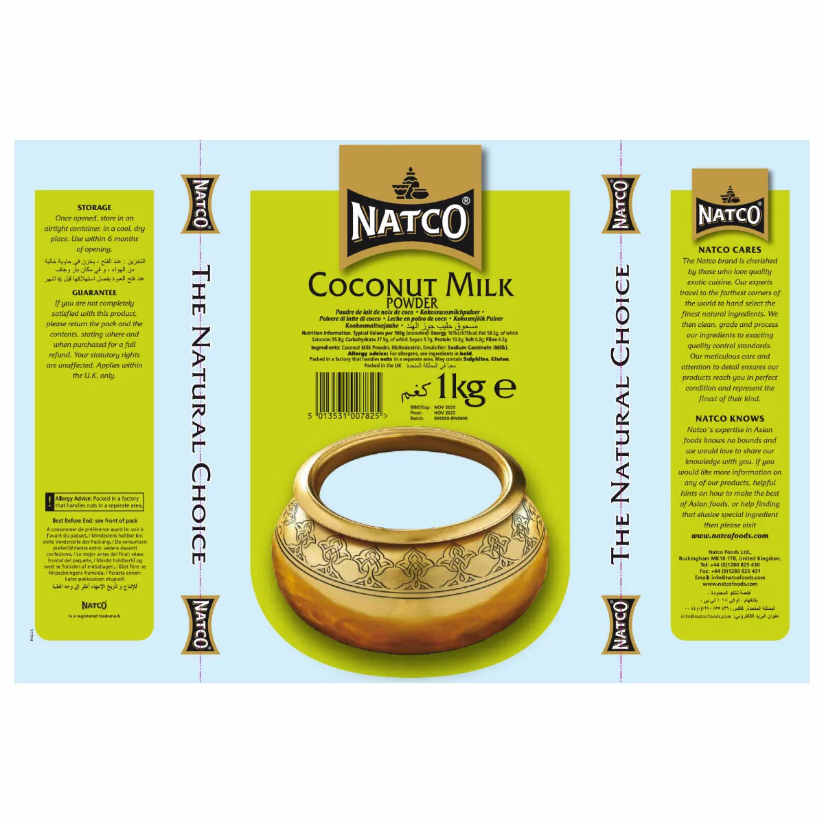 Dairy free coconut cream powder for recipes