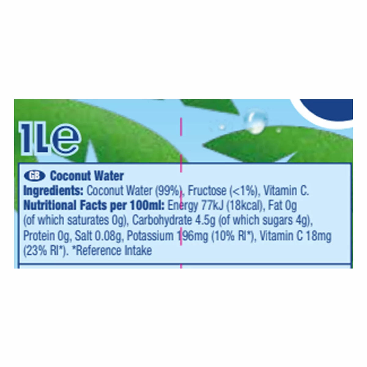 Vita Coco never from concentrate