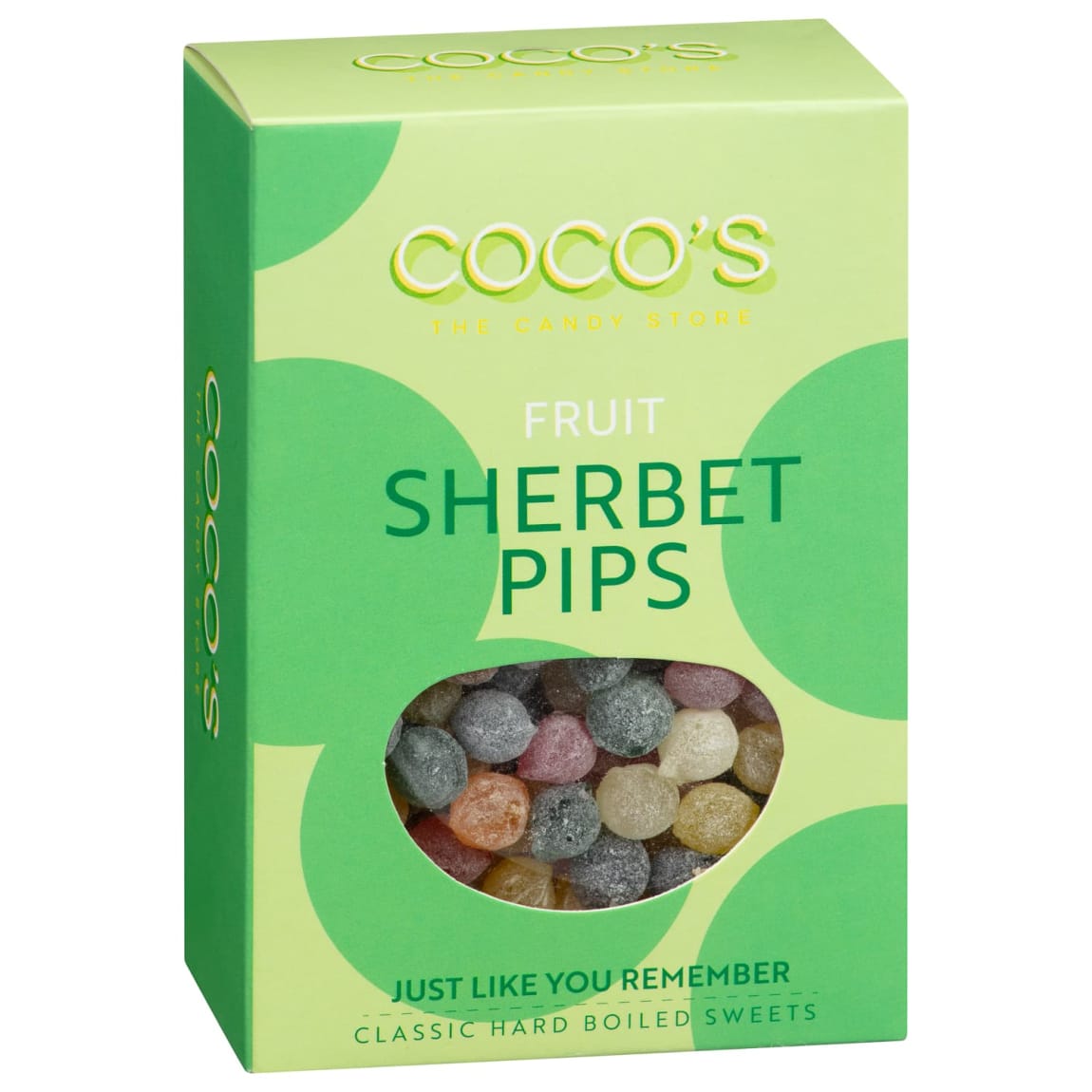 Coco’s Candy Store Fruit Sherbet Pips 180g retro fizzy sweets