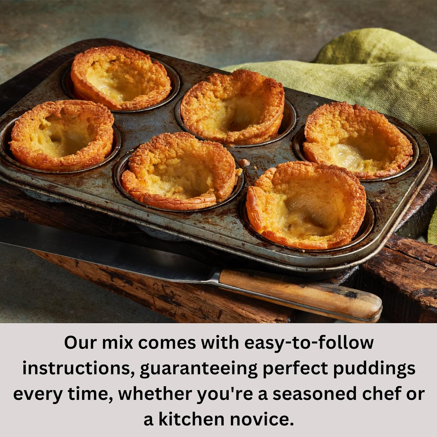 Golden and crispy gluten free puds