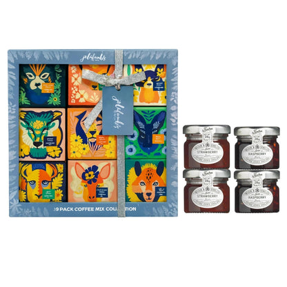 Coffee and Tiptree jam gift set with 9 coffee flavours