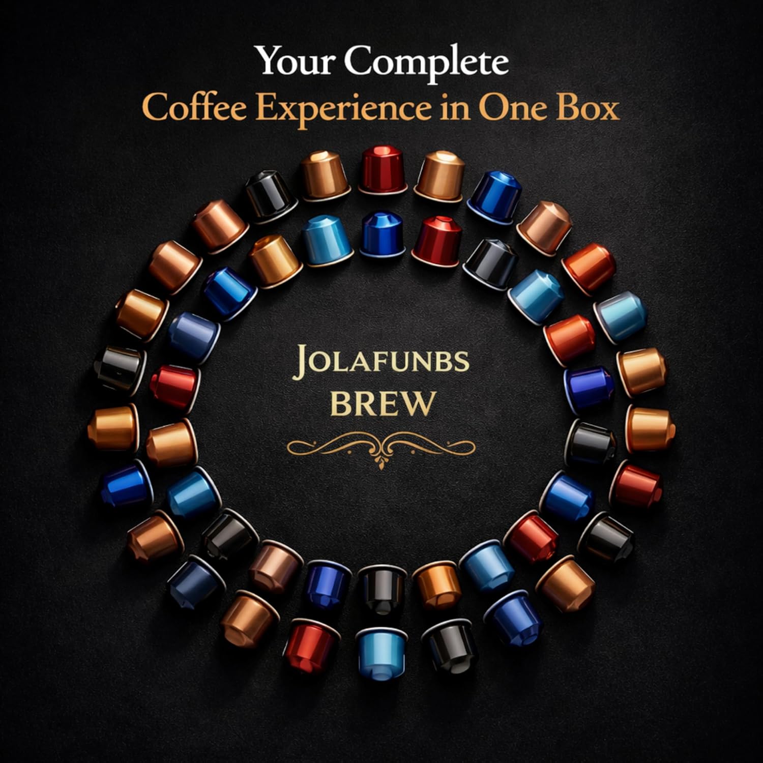 Coffee pod gift set with five different blends