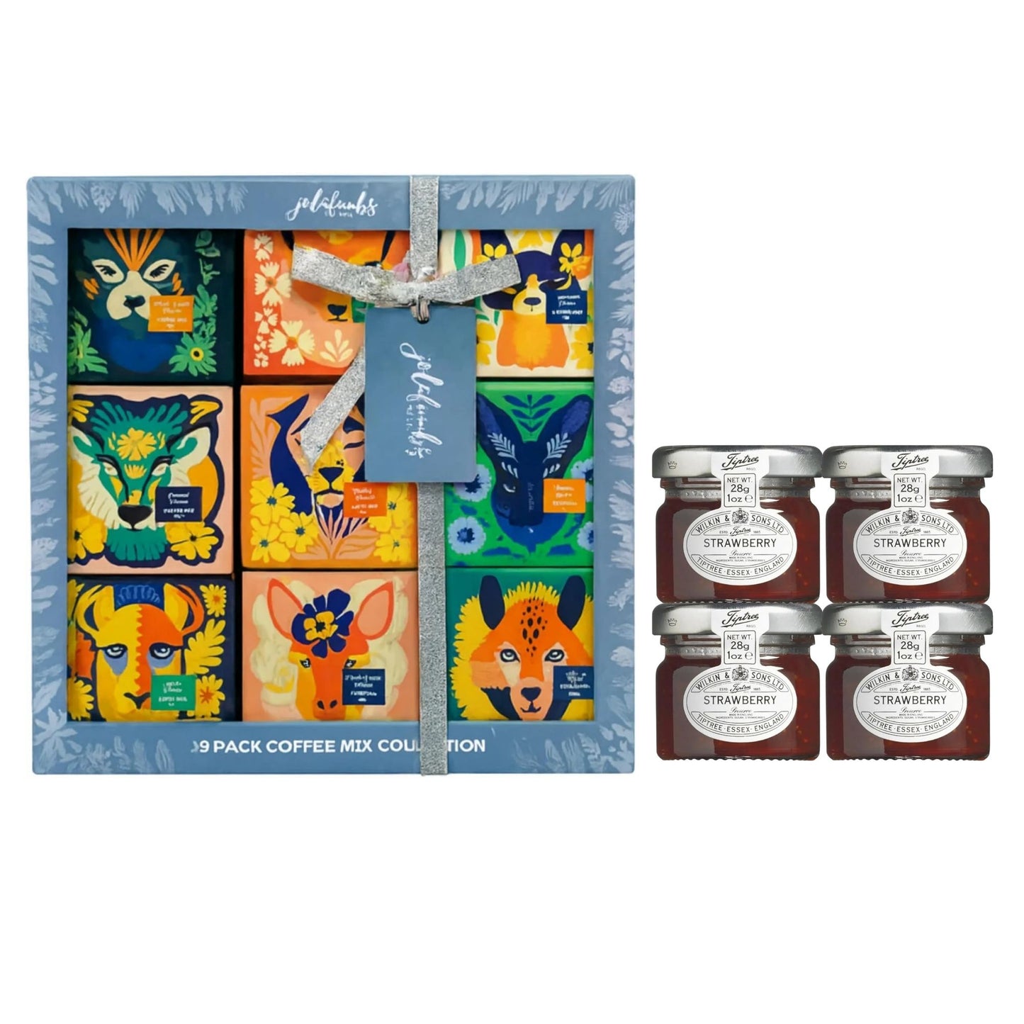 JOLAFUNBS coffee gift box with Tiptree strawberry jam set