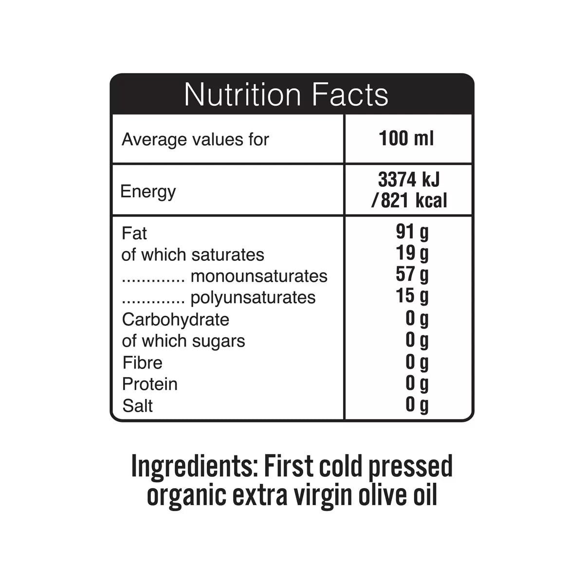 Cold-pressed olive oil for salads and roasted vegetables