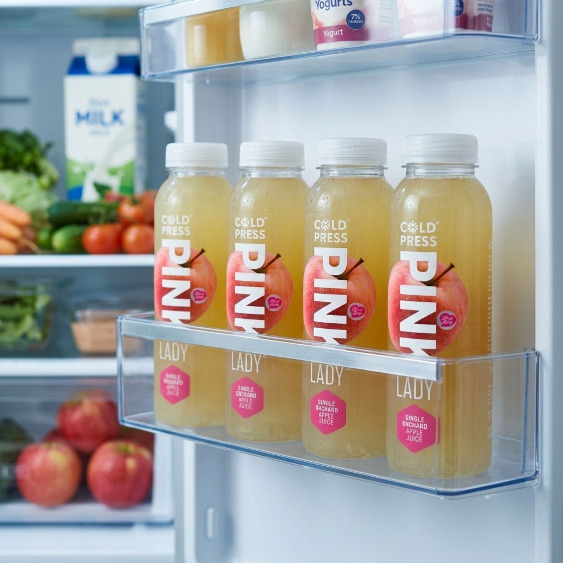 Premium apple juice made from Pink Lady apples