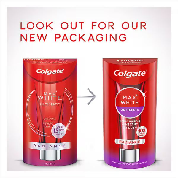 Colgate Ultimate Radiance Whitening Toothpaste Tube