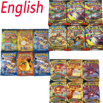 Pokémon style collectible cards from multiple expansion sets
