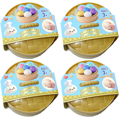 Dumpling squishy random 4pcs pack novelty gift for teens adults