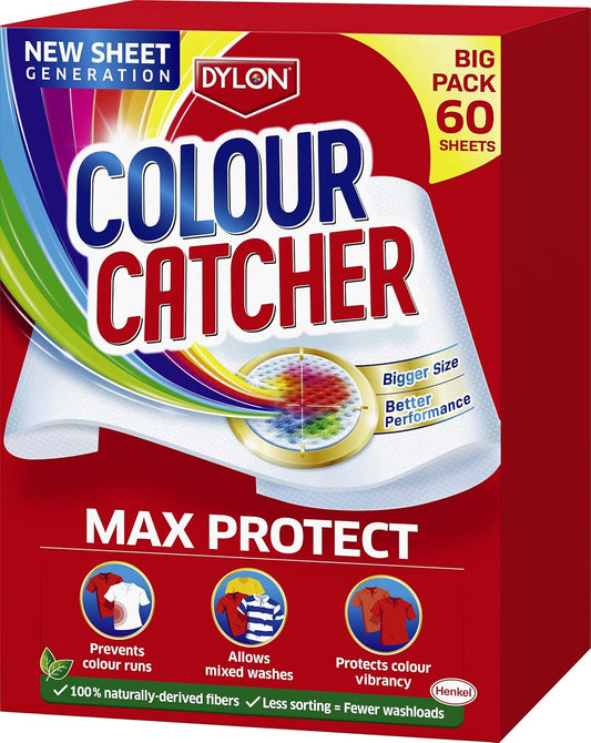 Colour Catcher Laundry Sheets Prevent Colour Run – Effectively traps loose dyes to stop colour bleeding in the wash.