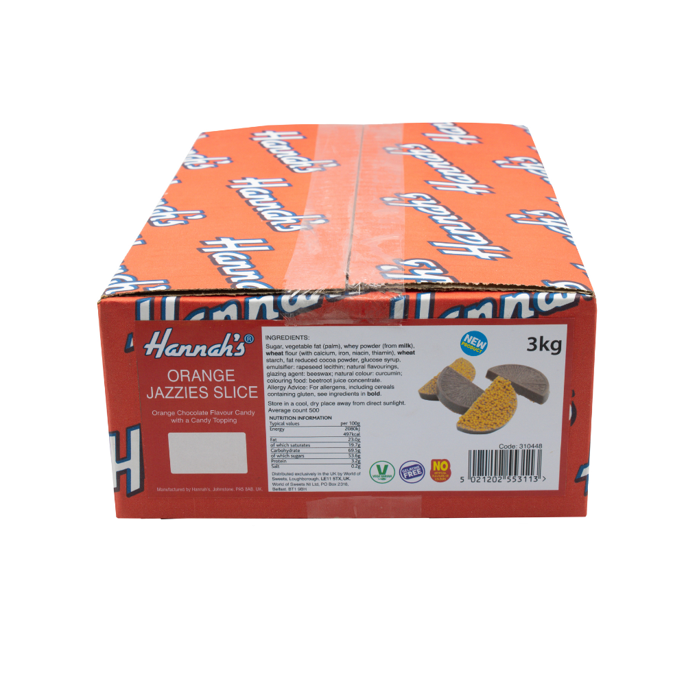Large party box of Orange Jazzies