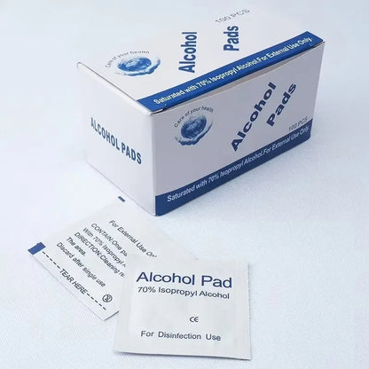 Compact alcohol prep pads for travel