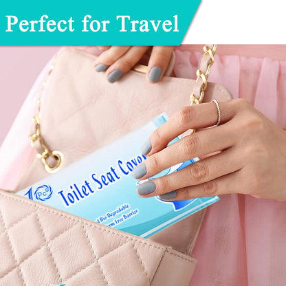 Soft flushable bathroom seat covers portable size