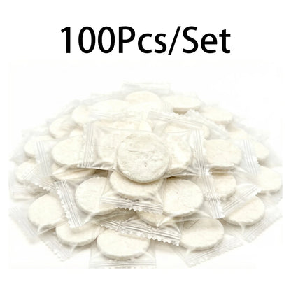 Compressed disposable washcloths