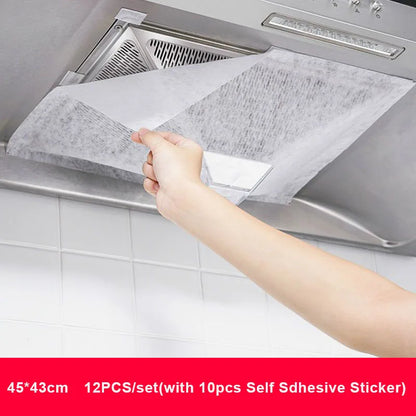 Disposable extractor fan filter paper